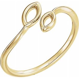 14K Yellow Double Marquise Shape Ring - Siddiqui Jewelers