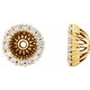 14K Yellow 1/6 CTW Diamond Earring Jackets with 4.1 mm ID - Siddiqui Jewelers