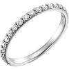 Continuum Sterling Silver 3/8 CTW Diamond Band - Siddiqui Jewelers