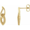 14K Yellow Beaded Drop Earrings - Siddiqui Jewelers