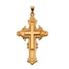 14K Yellow 44x28 mm Cross Pendant - Siddiqui Jewelers