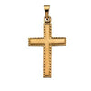 14K Yellow 20x14 mm Cross Pendant - Siddiqui Jewelers