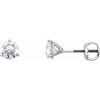 14K White 3/4 CTW Diamond Earrings-Siddiqui Jewelers
