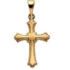 14K Yellow 15x11 mm Cross Pendant - Siddiqui Jewelers