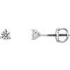 14K White 1/5 CTW Diamond Earrings-Siddiqui Jewelers