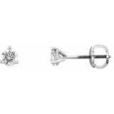 14K White 1/3 CTW Diamond Earrings-Siddiqui Jewelers
