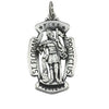 Sterling Silver 33x20.5 mm St. Florian Medal - Siddiqui Jewelers