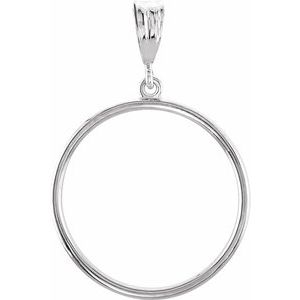 Sterling Silver Circle Pendant - Siddiqui Jewelers
