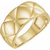 14K Yellow Quilted Ring - Siddiqui Jewelers