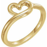 14K Yellow Heart Youth Ring - Siddiqui Jewelers