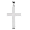 14K White 28 x 18 mm Cross Pendant-Siddiqui Jewelers
