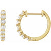 14K Yellow 3/4 CTW Natural Diamond Hinged 15.25 mm Hoop Earrings Siddiqui Jewelers