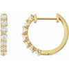 14K Yellow 1 CTW Natural Diamond Hinged 15.25 mm Hoop Earrings Siddiqui Jewelers