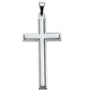 Platinum 31.5x17 mm Cross Pendant - Siddiqui Jewelers