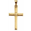 14K Yellow 19x12.5 mm Cross Pendant - Siddiqui Jewelers