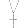 Sterling Silver Crucifix 24" Necklace - Siddiqui Jewelers