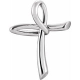 Sterling Silver 26x19.25 mm Cross Pendant - Siddiqui Jewelers