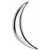 Platinum Crescent Pendant - Siddiqui Jewelers