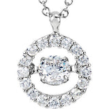 14K White 1/2 CTW Diamond Mystara® 18" Necklace - Siddiqui Jewelers