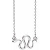 Sterling Silver Snake 16-18" Necklace - Siddiqui Jewelers