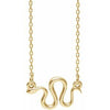 14K Yellow Snake 16-18" Necklace - Siddiqui Jewelers