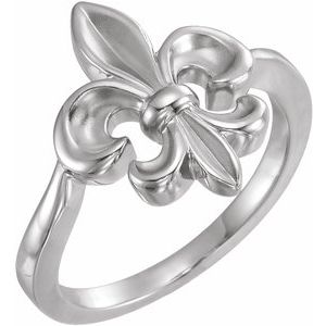 Sterling Silver Fleur-de-lis Ring - Siddiqui Jewelers