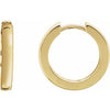 14K Yellow Hinged 16 mm Hoop Earrings Siddiqui Jewelers