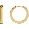 14K Yellow Hinged 18 mm Hoop Earrings Siddiqui Jewelers