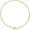 14K Yellow Youth Station 6" Bracelet - Siddiqui Jewelers