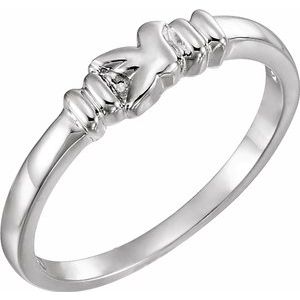 Sterling Silver Holy Spirit Chastity Ring Size 7 - Siddiqui Jewelers