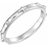 Sterling Silver Rosary Ring Size 6-Siddiqui Jewelers
