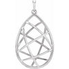 Sterling Silver Nest Design Pendant - Siddiqui Jewelers