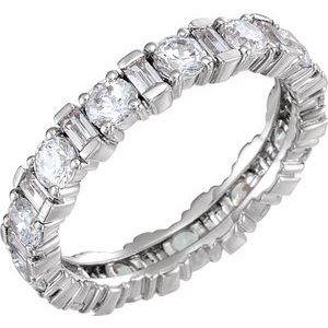 14K White 2 1/6 CTW Diamond Eternity Band - Siddiqui Jewelers