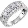 14K White 1 1/2 CTW Diamond Anniversary Band - Siddiqui Jewelers