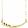 14K Yellow Horn 16-18" Necklace - Siddiqui Jewelers