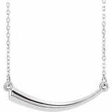 14K White Horn 16-18" Necklace - Siddiqui Jewelers