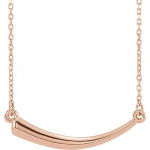 14K Rose Horn 16-18" Necklace - Siddiqui Jewelers