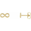 14K Yellow Infinity-Inspired Rope Earrings - Siddiqui Jewelers