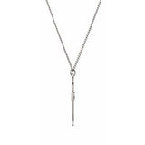 Sterling Silver 27x18 mm Cross 18" Necklace-Siddiqui Jewelers