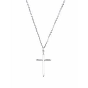 Sterling Silver 25x15 mm Cross 18" Necklace-Siddiqui Jewelers