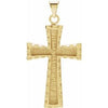14K Yellow 30x20 mm Cross Pendant - Siddiqui Jewelers