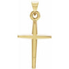 18K Yellow 23.38x11.75 mm Cross Pendant - Siddiqui Jewelers