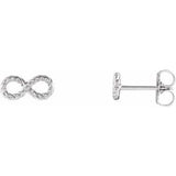 Sterling Silver Infinity-Inspired Rope Earrings - Siddiqui Jewelers