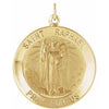 14K Yellow 22 mm Round St. Raphael Medal - Siddiqui Jewelers