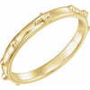 14K Yellow Rosary Ring Size 11-Siddiqui Jewelers