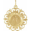 14K Yellow 18 mm Infant of Prague Medal - Siddiqui Jewelers