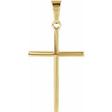 14K Yellow 22.75x15 mm Cross Pendant - Siddiqui Jewelers