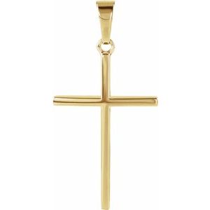 14K Yellow 22.75x15 mm Cross Pendant - Siddiqui Jewelers