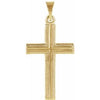 14K Yellow 15x9.5 mm Cross Pendant - Siddiqui Jewelers