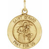 14K Yellow 18 mm St. Gerard Medal - Siddiqui Jewelers